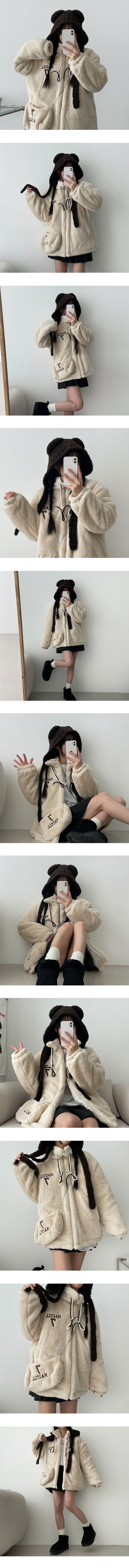 bear wool hooded bara clava