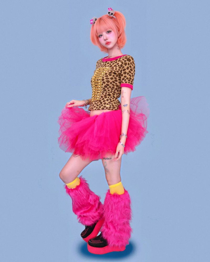 puff tutu mini skirt (4color)