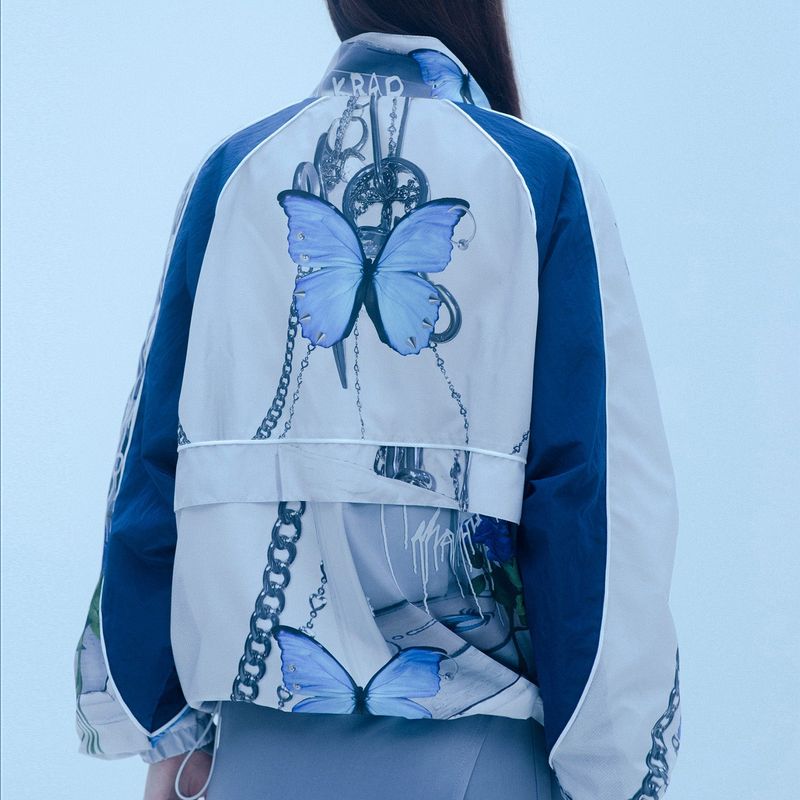 1 3 blue butterfly windbreak