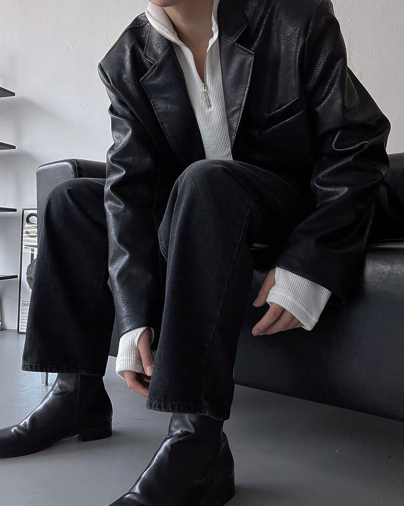 CH Damage Leather Jacket (2 colors)