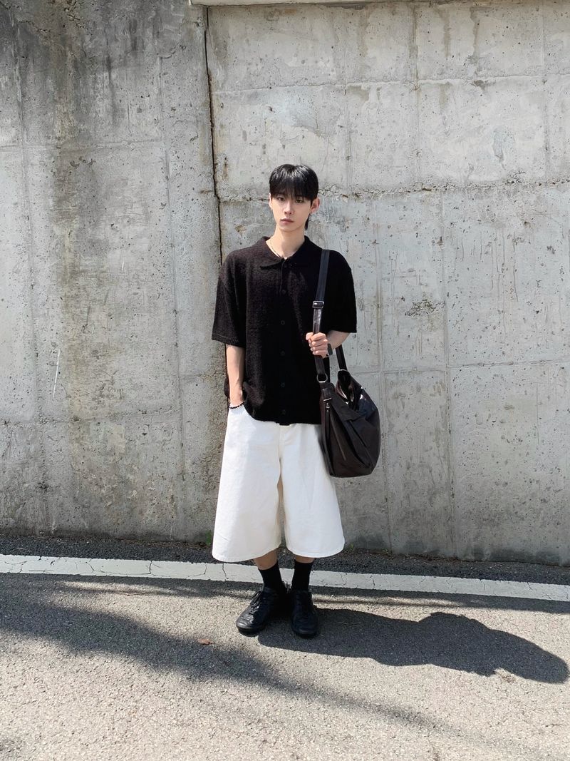 Suzuka White Bermuda Denim Pants