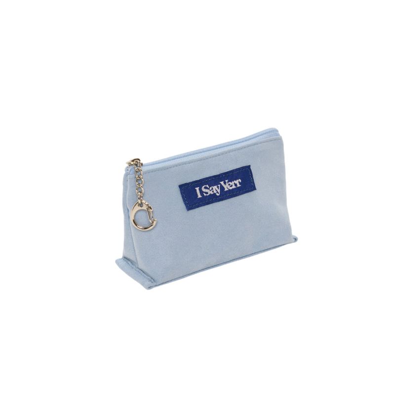 I SAY YERR(アイ セイ イェール)の「ペーパーボートポーチ (sky blue_suede)(バッグ)」