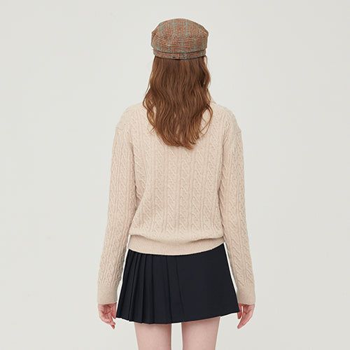 Classic cashmere cable knit