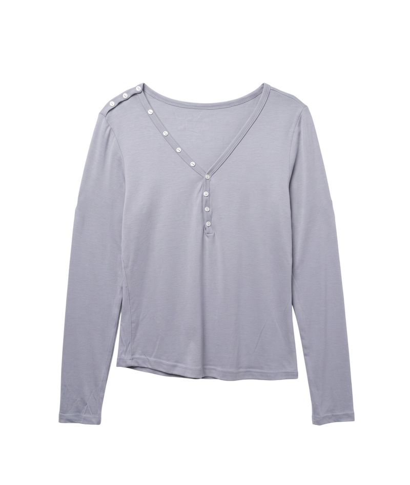 (Set) Mina V-Neck Layered T-Shirt