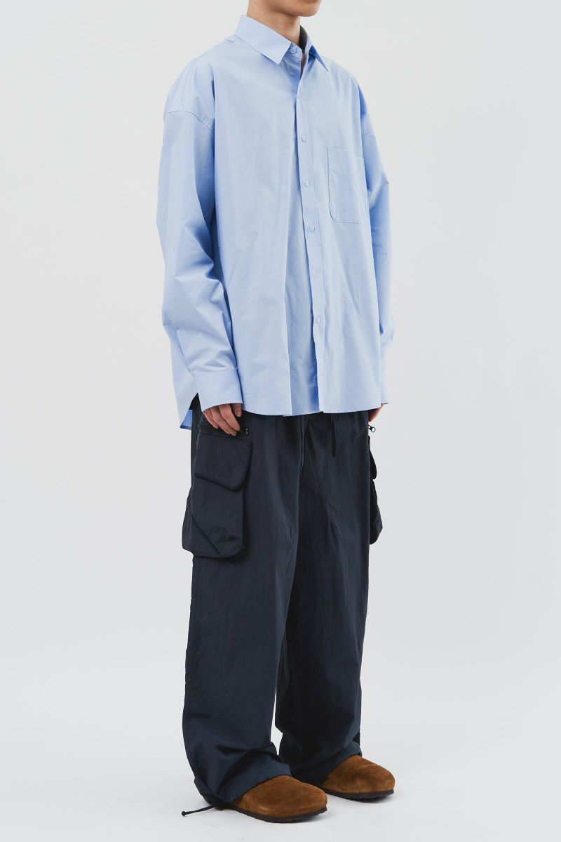Pima Yarn Oversized Shirt (4color)