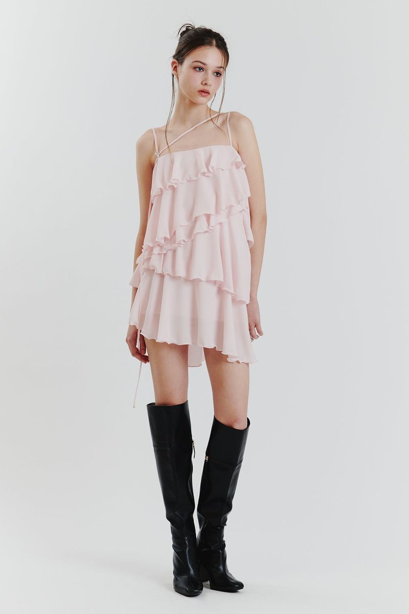 PAIN OR PLEASURE（ペインオアプレジャー）の「ELLA FRILL DRESS pink（Dresses）」