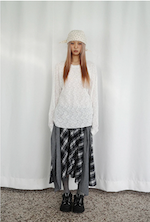 Star Square Scarf (ivory)