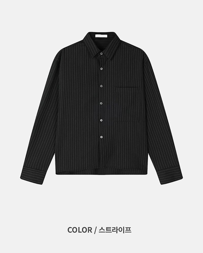 Aon Basic Cropped Shirt