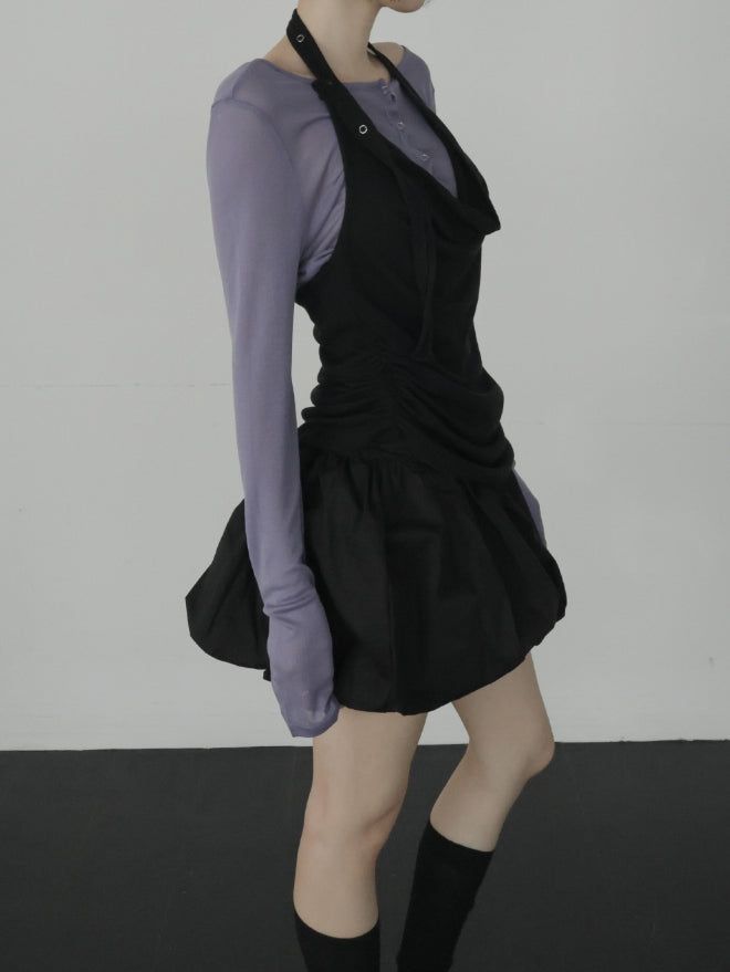 Leon See-through Snap Cardigan