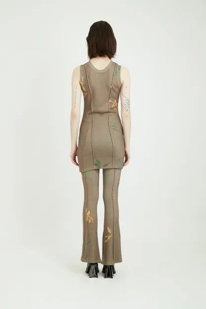 LEAF KNIT DRESS