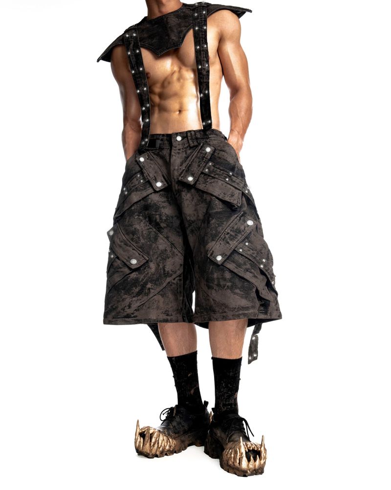 SILENT HUNTER MUDDY CARGO SHORTS 