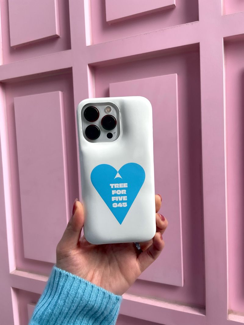 Blue Heart Cushion Case / TREEFORFIVE345