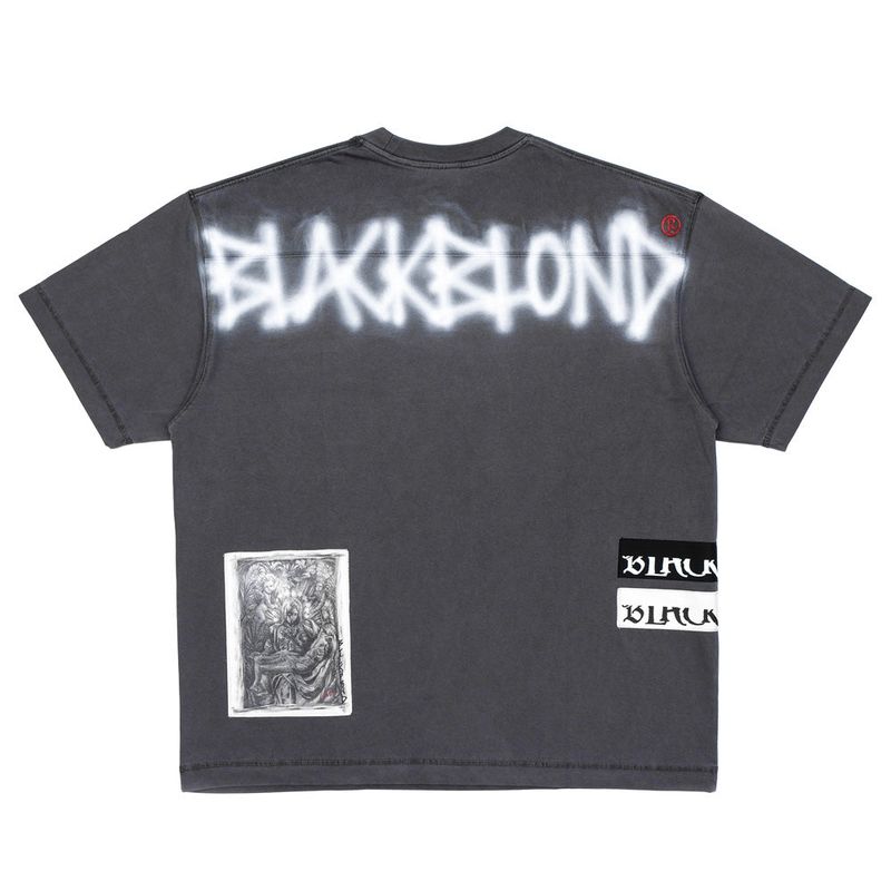 BBD Chaos Patch Pigment T-Shirt (Charcoal)