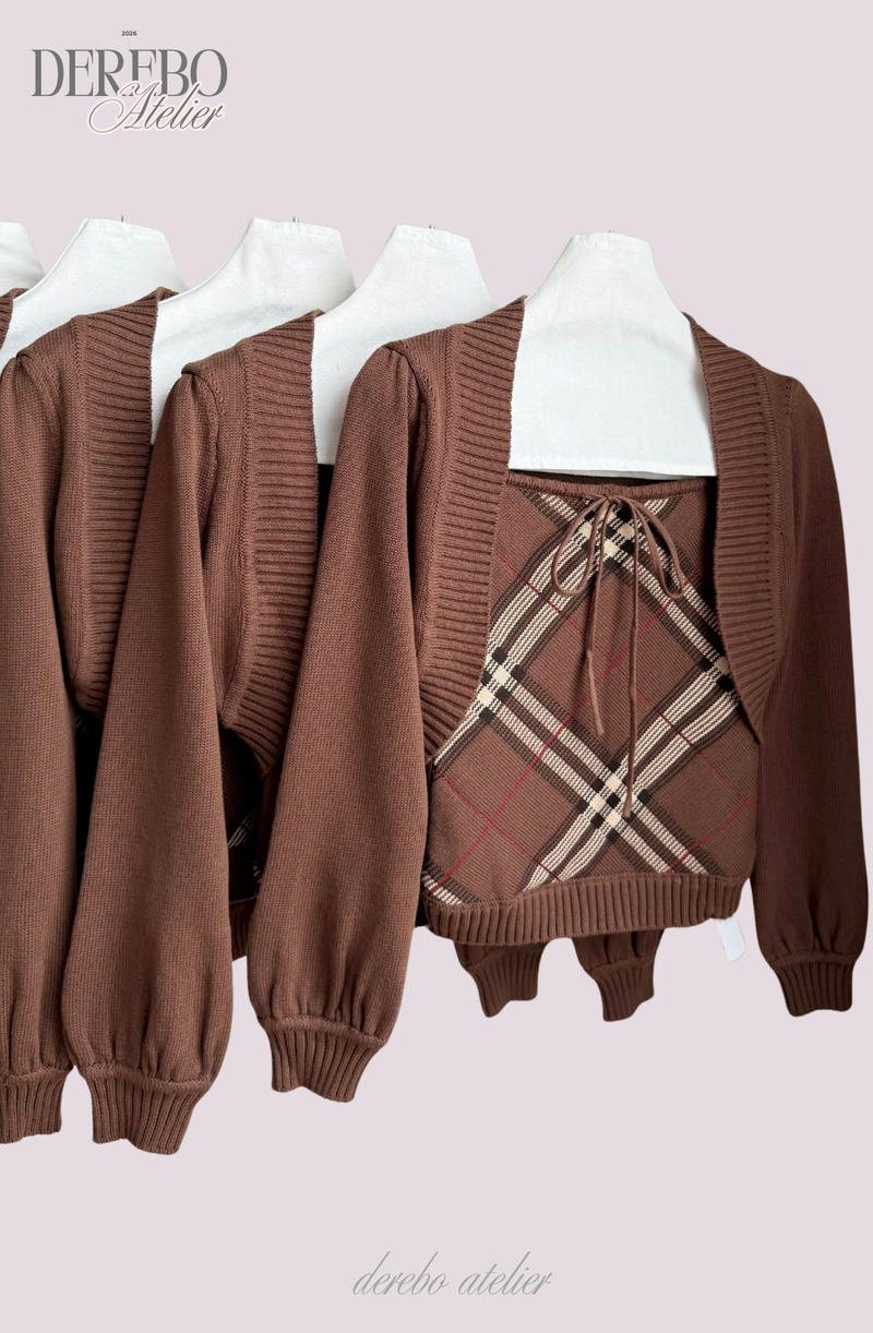Heritage Brown Bolero Two-Piece Top