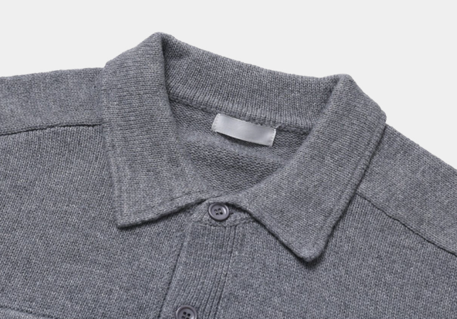 Flap Pocket Collar Knit Cardigan