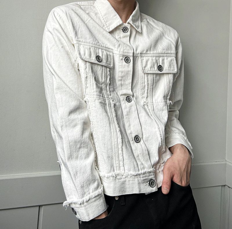 COSYHARU(コシハル)の「Rough Denim Crop Jacket(Jackets/Outerwear)」