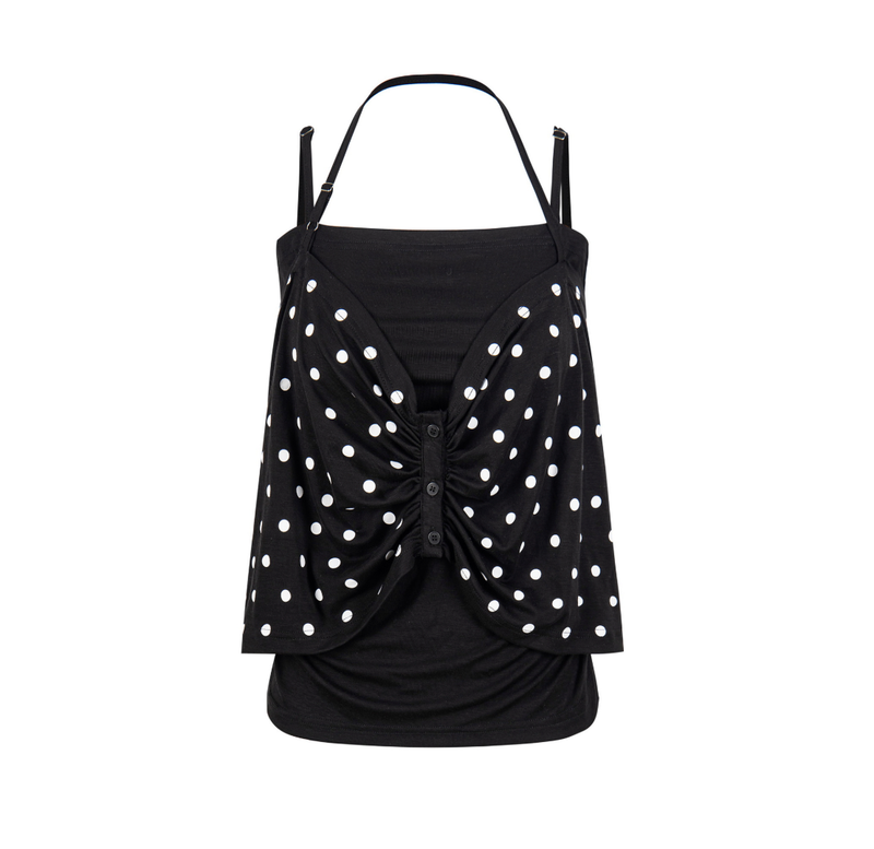 Elina Bow Draped Top
