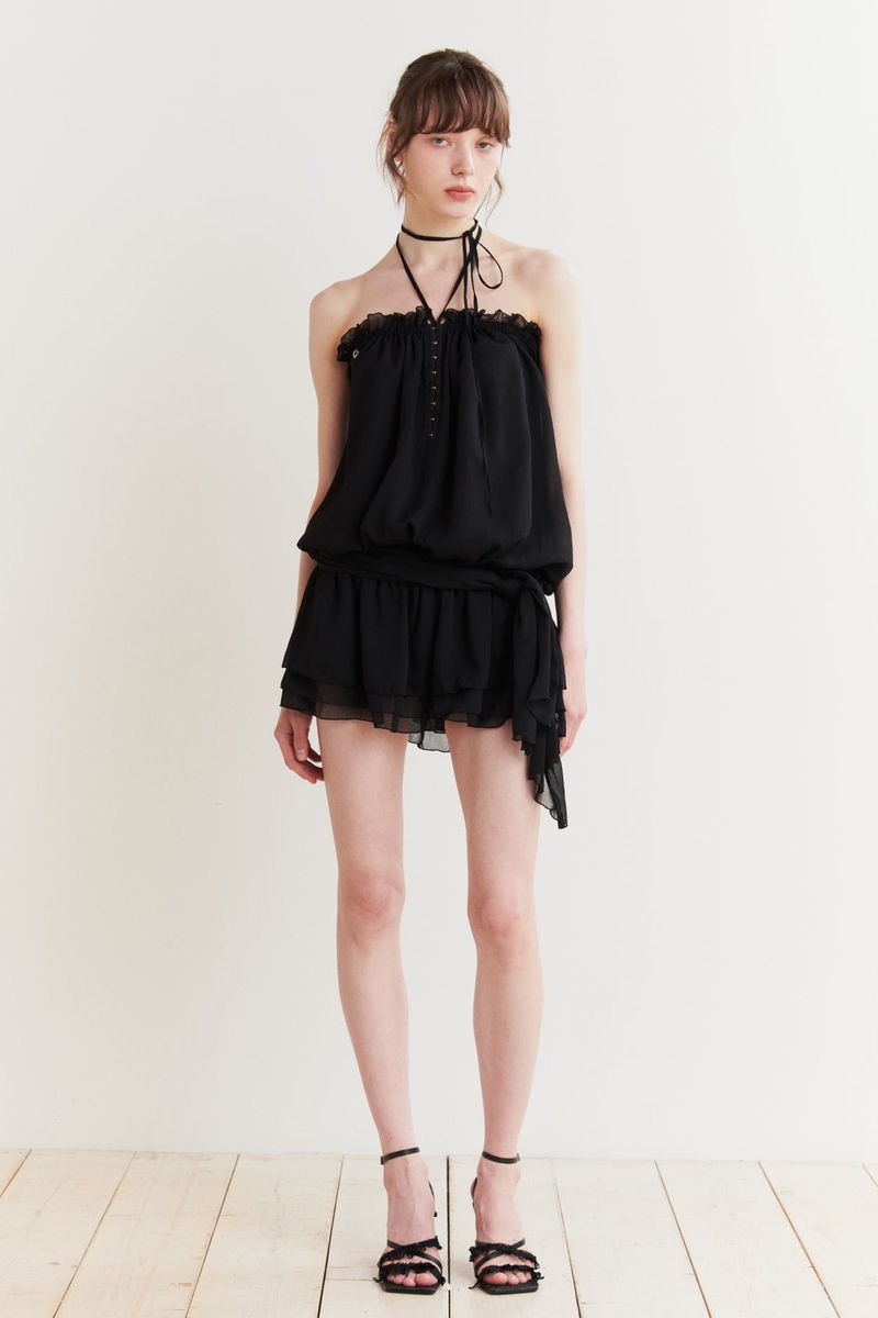 ANGEL HOOK DRESS black