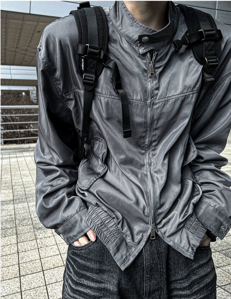 perry biker windbreaker jacket