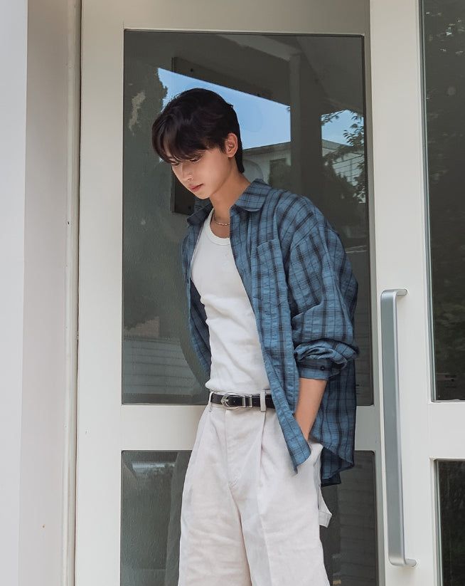 Pogny Crinkle Check Shirt