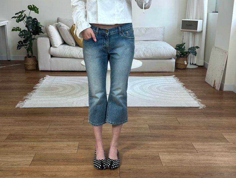 capri denim pants