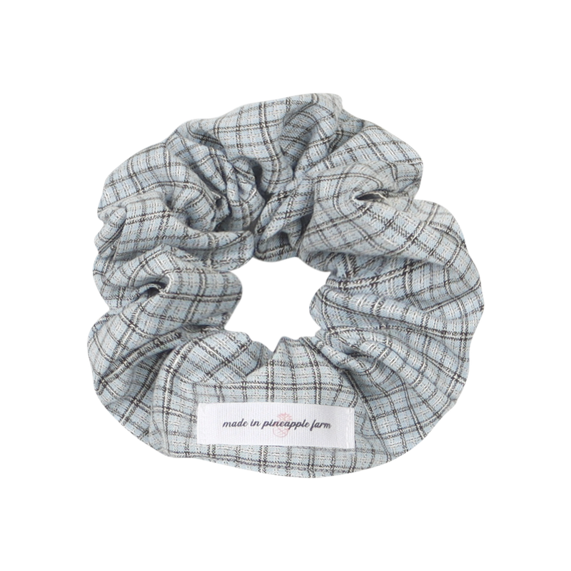 [3EA 1SET] MORI COTTAGE CHECK SCRUNCHIE
