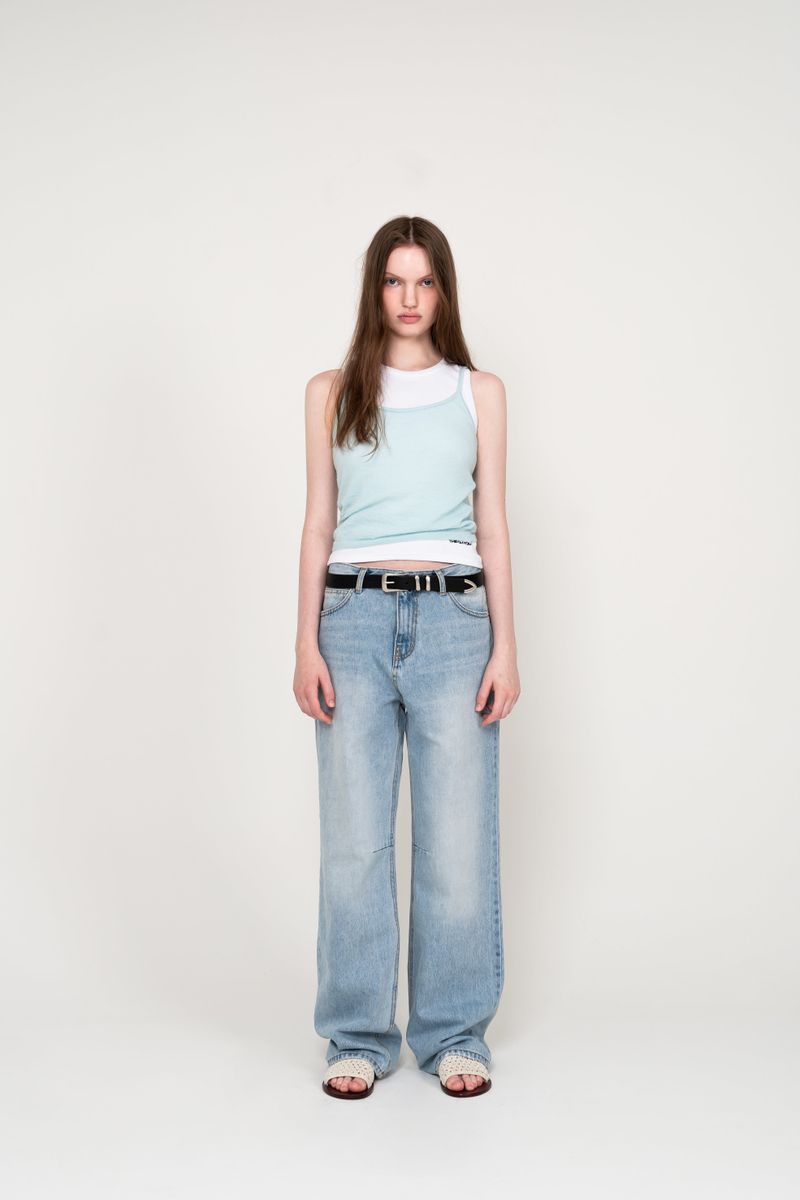 SUMMER SLEEVELESS (SKY BLUE)