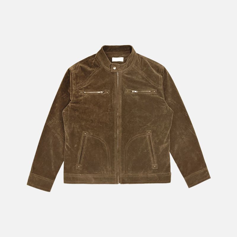 Robe biker suede jacket