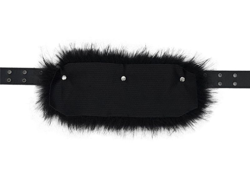 eyelet fur belt (2color)