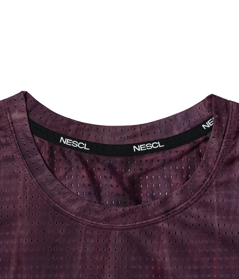 Air Vent Tie-Dye Racing Finger Watch-Hole Long Sleeve (Plum)