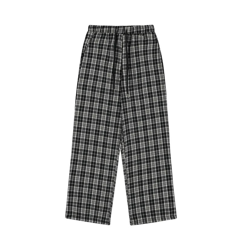 WIDE CHECK BANDING PANTS