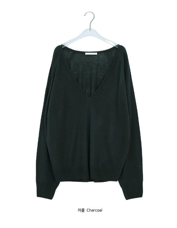 Legro Over Fit Deep V-Neck Knit