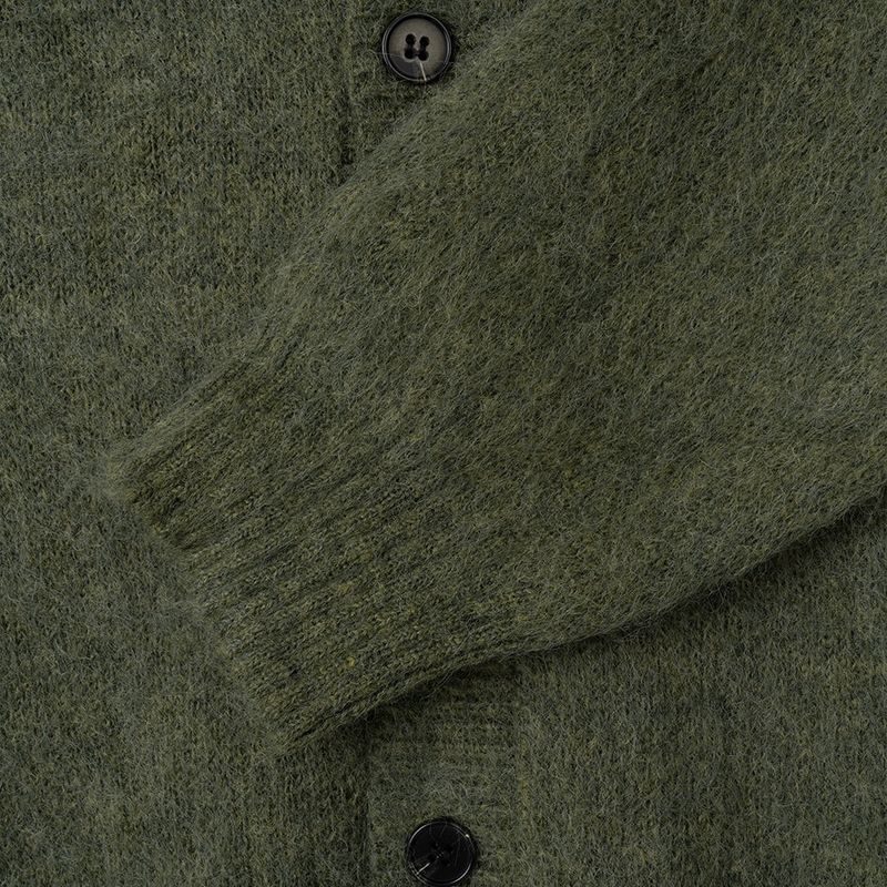 Hairy Wool crop Knit Cardigan