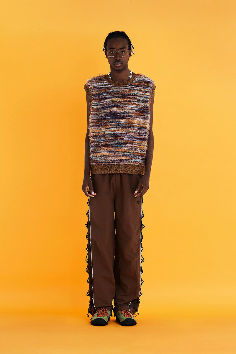 STRING NYLON PANTS / BROWN