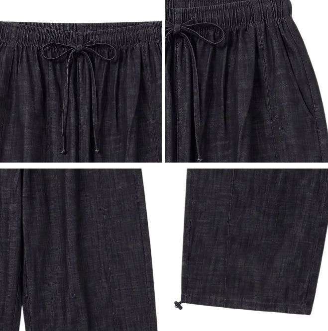 Ed Linen Wide Banding Denim