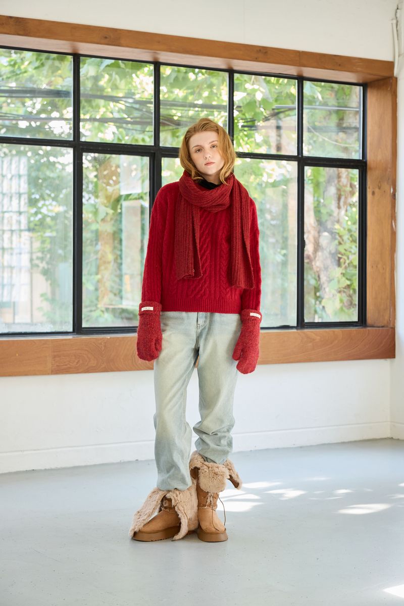 JUICY ROUND KNIT / RED