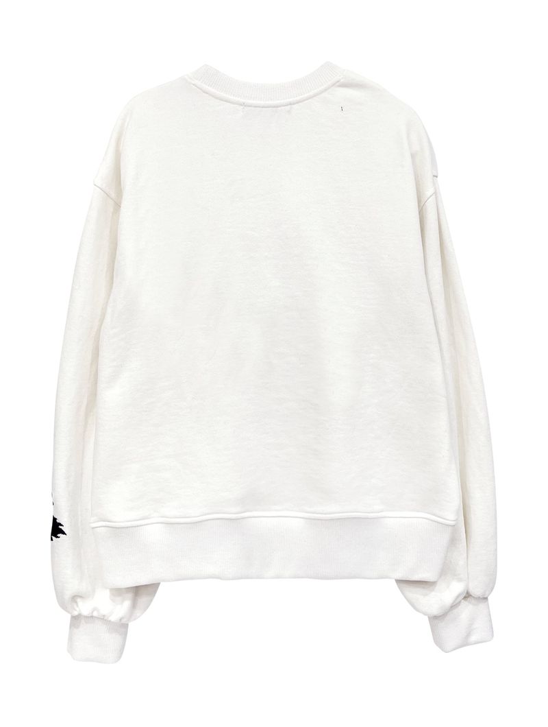 Shirring sweatshirt