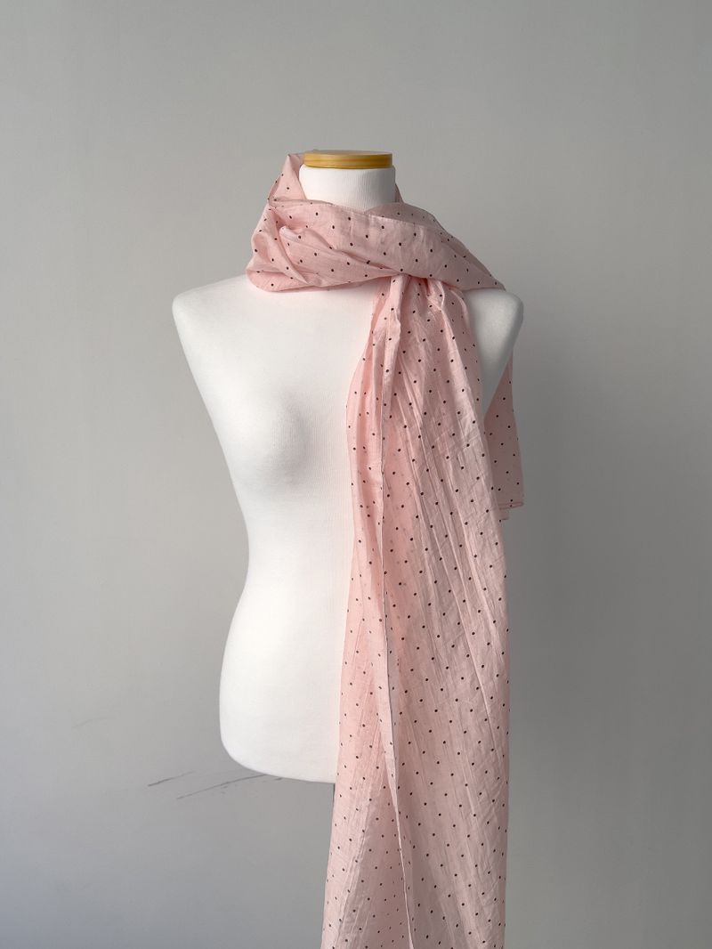 Dot Tencel Long Scarf