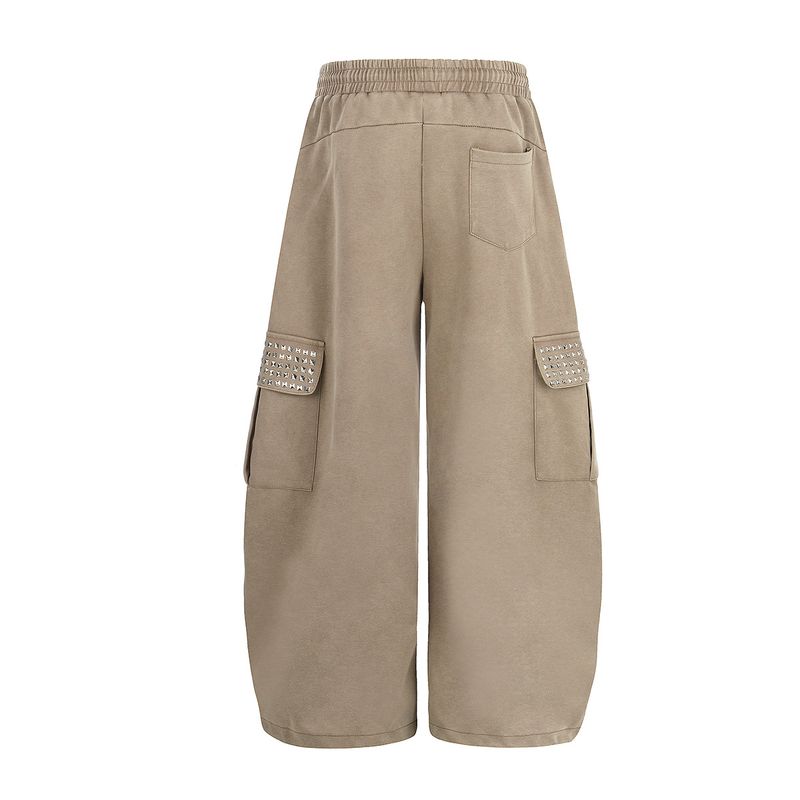 Vintage Stud Cargo Jogger Sweatpants