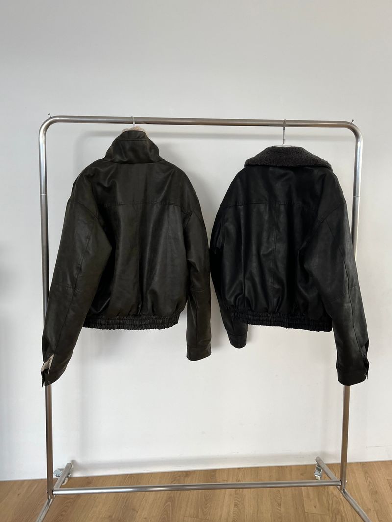 Crack Leather Mustang Jacket (2 colors)