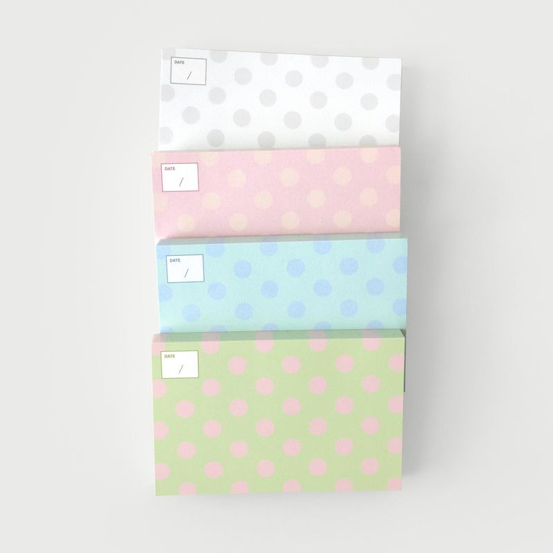 oab dot memo set / 4 pieces