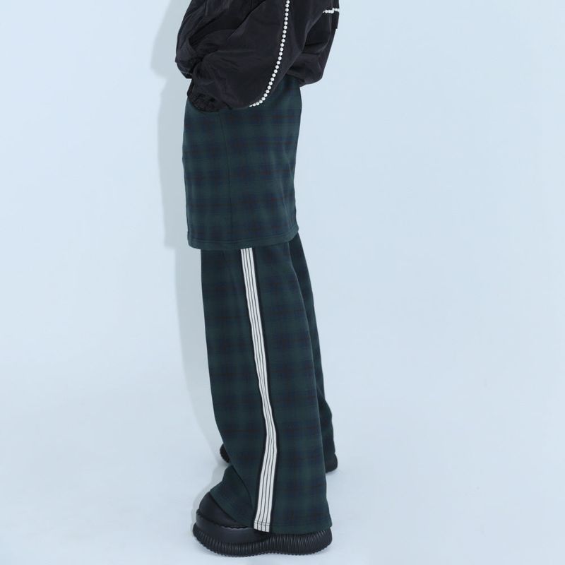 ZEPETO X layered skirt pants - GREEN