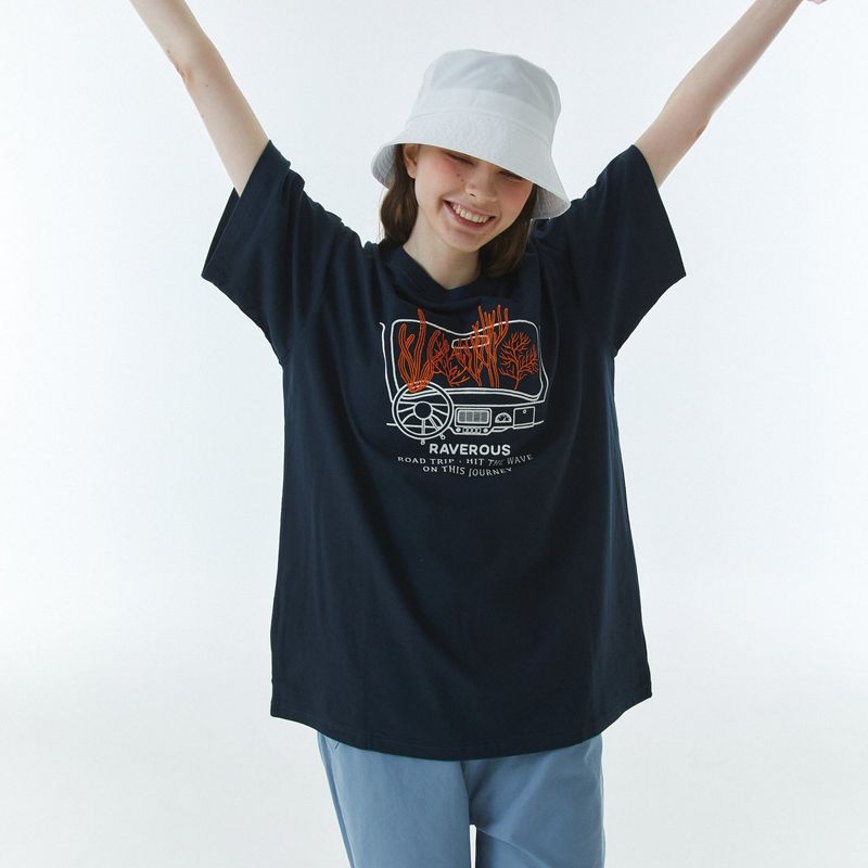 Coral T-Shirt Navy