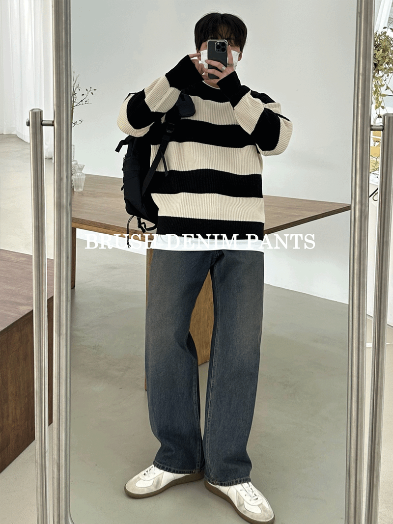 NEVERDOWHY（ネバードゥワイ）の「WEDNESDAY BRUSH WIDE DENIM PANTS（Pants）」
