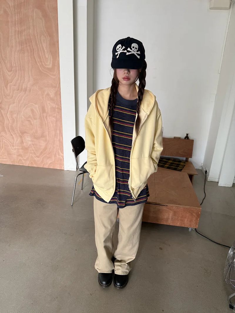 crop hood zip up