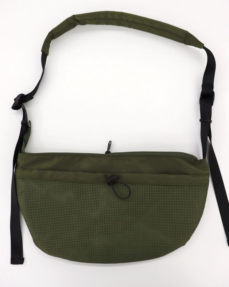 Kintz mesh color combination nylon messenger cross bag