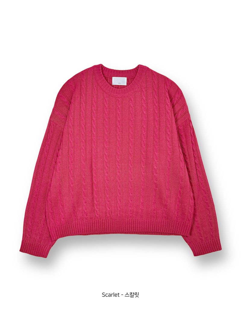 GL Twisted Round Knitwear (5 colors)