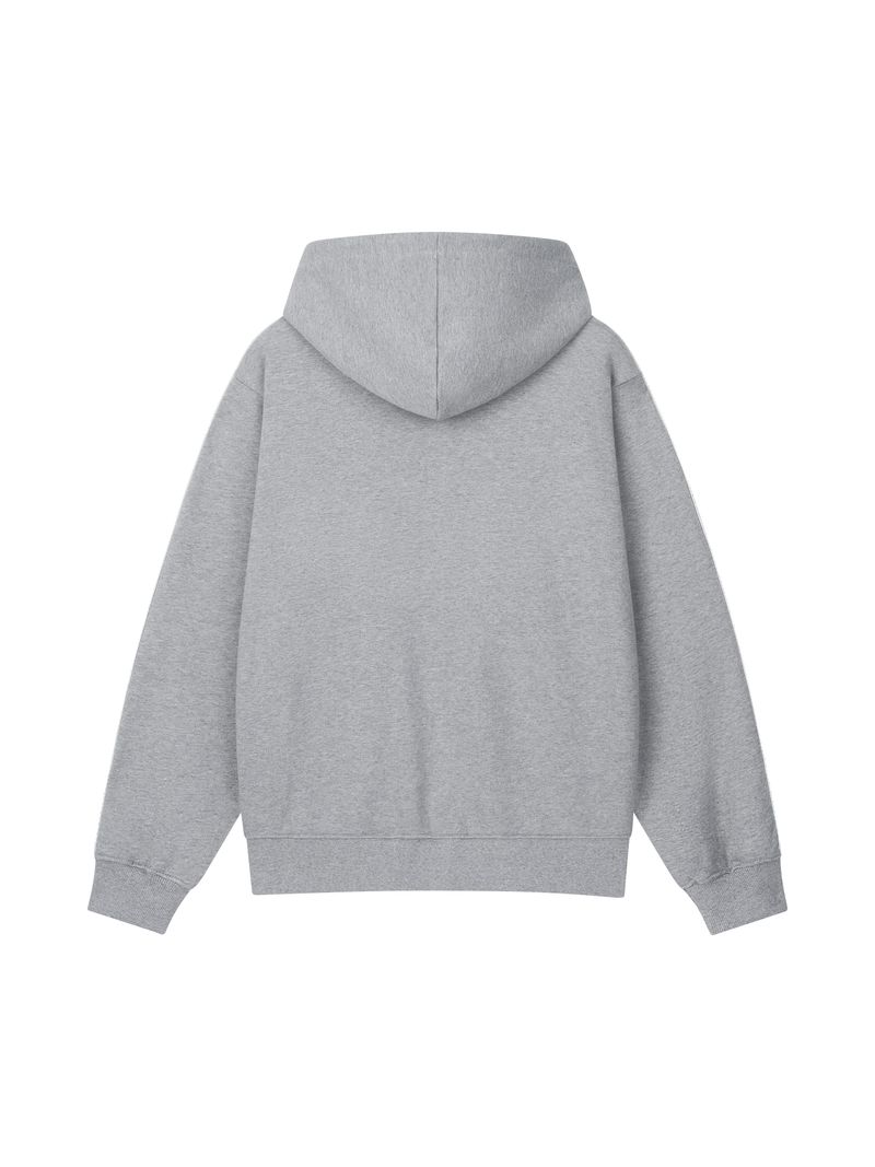 Asel Hooded zip-up Gray