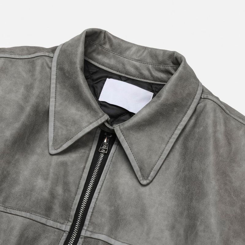 Bold Leather Short Padding