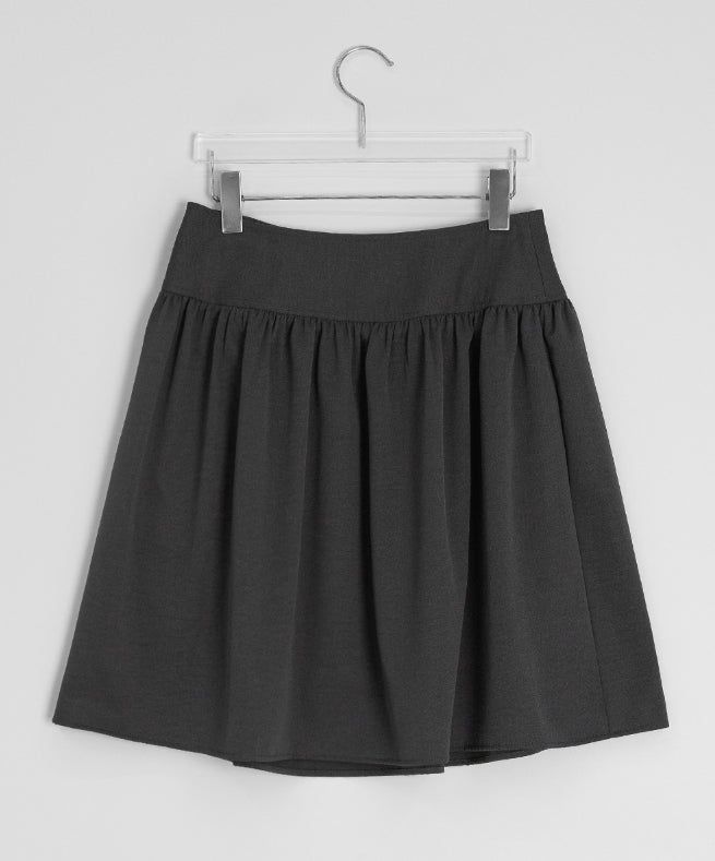 Fog Button Midi Skirt